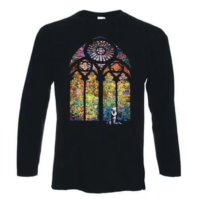 Banksy Stained Glass Long Sleeve T-Shirt