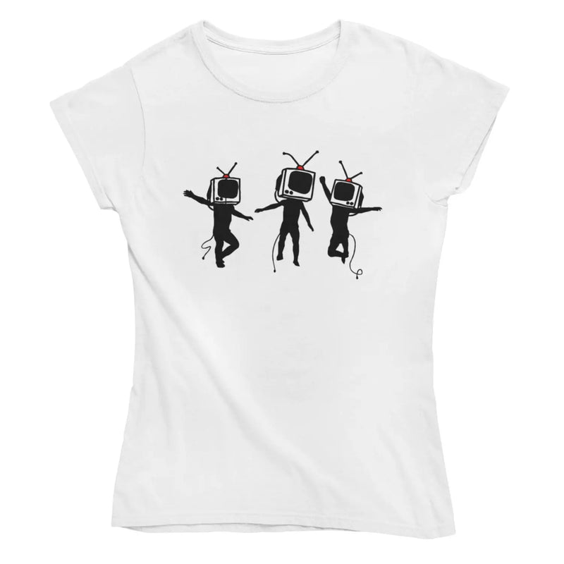 Banksy Telly Heads Ladies T-Shirt M