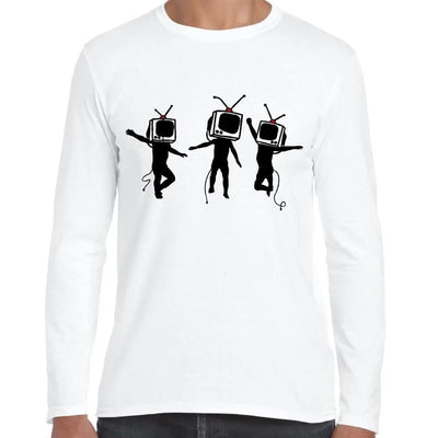 Banksy Telly Heads Long Sleeve T-Shirt