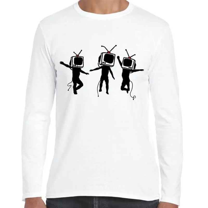 Banksy Telly Heads Long Sleeve T-Shirt