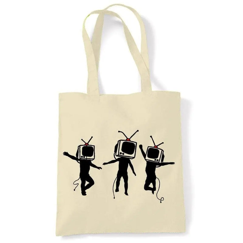 Banksy Telly Heads Shoulder Bag