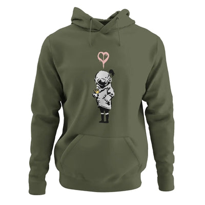 Banksy Think Tank Hoodie - S / Khaki - Hoodie