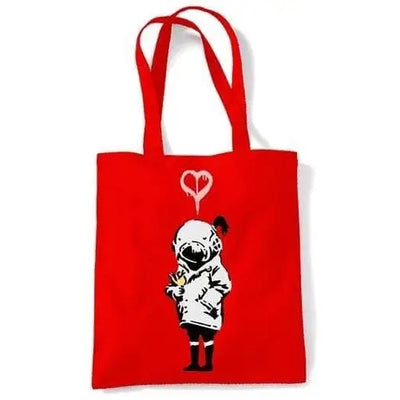 Banksy Think Tank Shoulder Bag Red