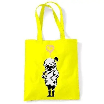 Banksy Think Tank Shoulder Bag Yellow