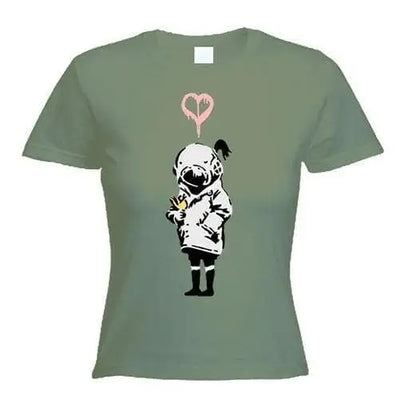Banksy Think Tank Women's T-Shirt S / Khaki