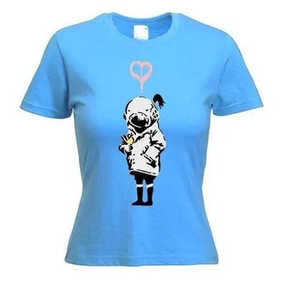 Banksy Think Tank Women's T-Shirt S / Light Blue