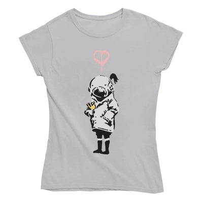 Banksy Think Tank Women's T-Shirt S / Light Grey