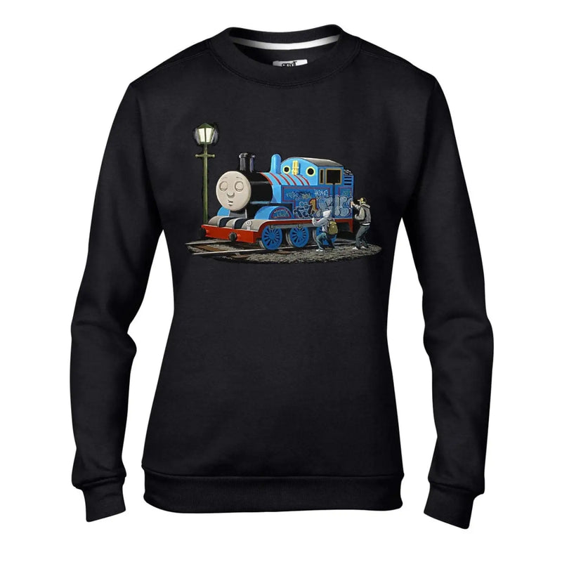 Banksy Thomas The Tank Engine Graffiti Women&