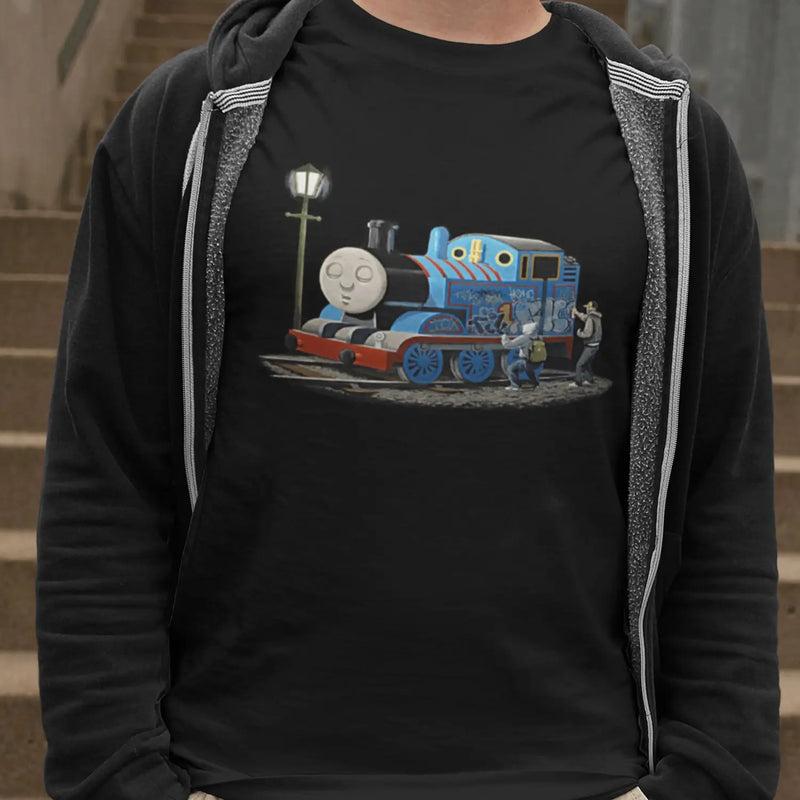Banksy Thomas The Tank Engine Mens T-Shirt