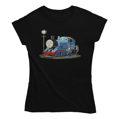 Banksy Thomas The Tank Engine Womens T-Shirt M