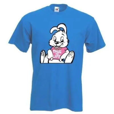 Banksy Thug For Life Rabbit T-Shirt S / Royal Blue