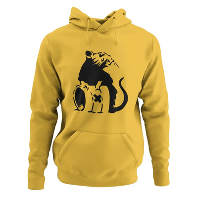 Banksy Toxic Rat Hoodie - L / Yellow - Hoodie