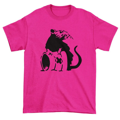 Banksy Toxic Rat Neon T-Shirt M / Neon Pink