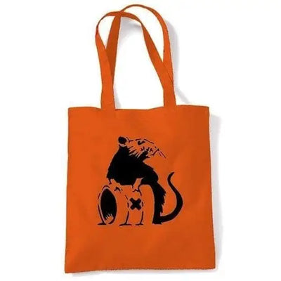 Banksy Toxic Rat Shoulder Bag Orange