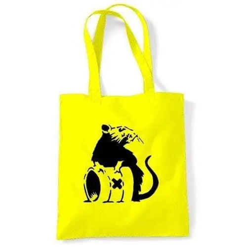 Banksy Toxic Rat Shoulder Bag Yellow