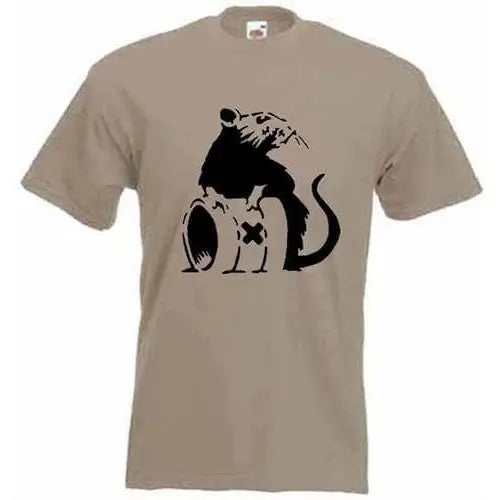 Banksy Toxic Rat T-Shirt M / Khaki