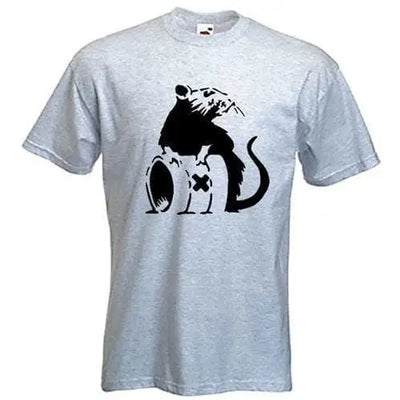 Banksy Toxic Rat T-Shirt M / Light Grey