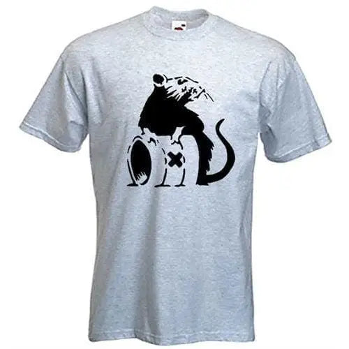 Banksy Toxic Rat T-Shirt M / Light Grey