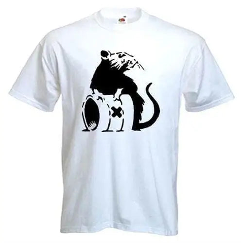 Banksy Toxic Rat T-Shirt M / White