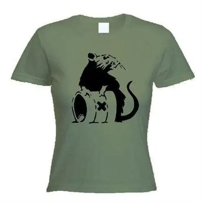 Banksy Toxic Rat  Women's T-Shirt XL / Khaki