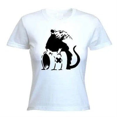 Banksy Toxic Rat  Women's T-Shirt XL / White