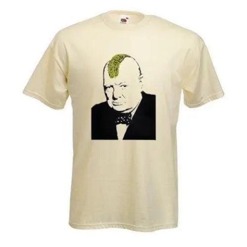Banksy Turf War Mens T-Shirt M / Cream