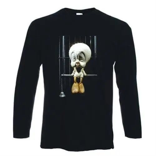 Banksy Tweetie Bird In A Cage Long Sleeve T-Shirt