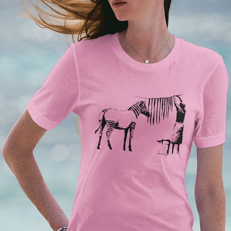 Banksy Washing Zebra Stripes Women&