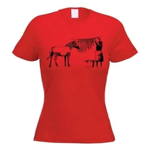 Banksy Washing Zebra Stripes Women&