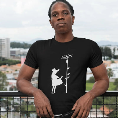 Banksy Watering Can Girl Mens T-Shirt