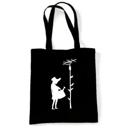 Banksy Watering Can Girl Shoulder Bag