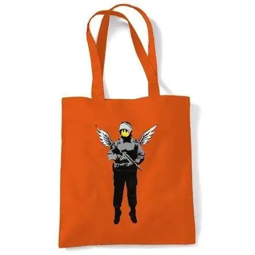 Banksy Winged Copper Shoulder Bag Orange