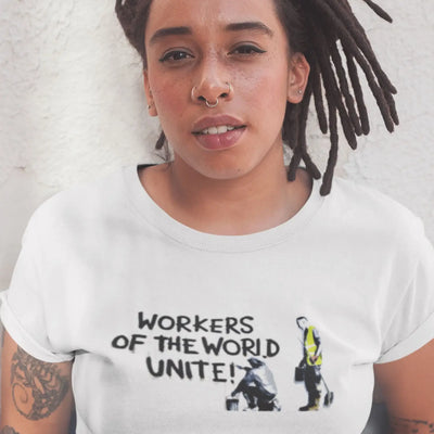 Banksy Workers Of The World Unite Womens T-Shirt