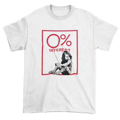 Banksy Zero Percent Interest Mens T-Shirt S