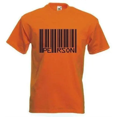 Barcode PERSON T-Shirt Orange / 3XL