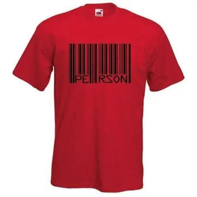 Barcode PERSON T-Shirt Red / 3XL