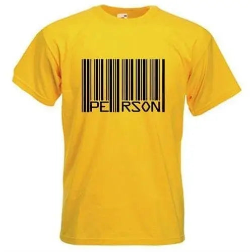 Barcode PERSON T-Shirt Yellow / 3XL