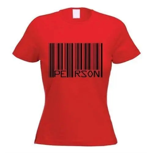 Barcode PERSON Womens T-Shirt M / Red