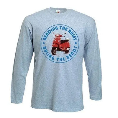 Bending The Rules Ruling The Bends Long Sleeve T-Shirt S / Light Grey