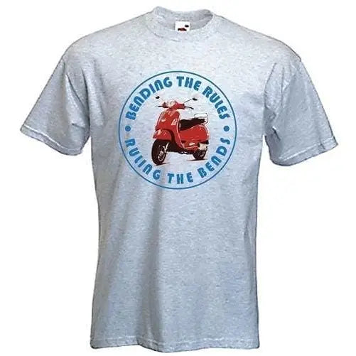 Bending The Rules, Ruling The Bends Scooter T-Shirt L / Light Grey