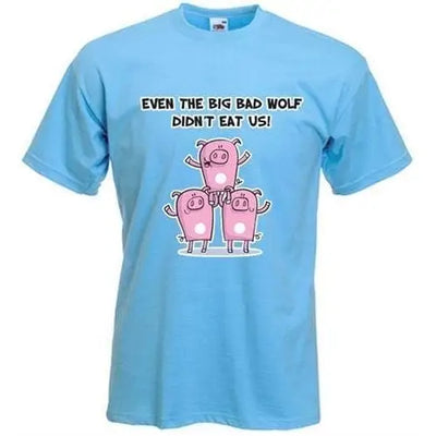 Big Bad Wolf Men's Vegetarian T-Shirt 3XL / Light Blue