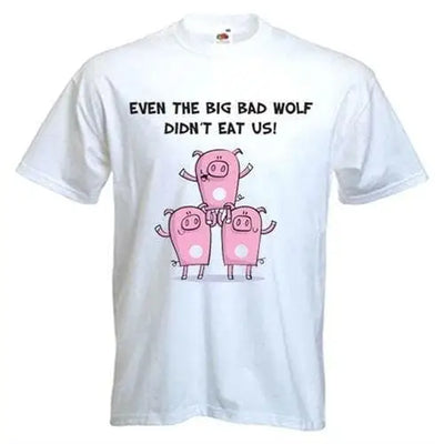 Big Bad Wolf Men's Vegetarian T-Shirt 3XL / White
