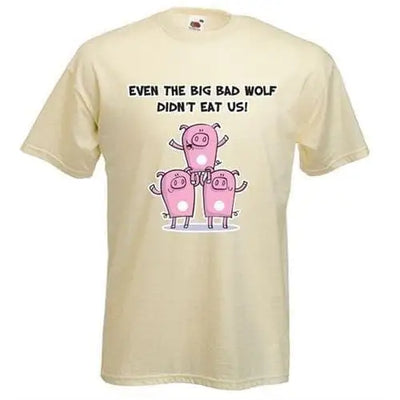 Big Bad Wolf Men's Vegetarian T-Shirt S / Cream