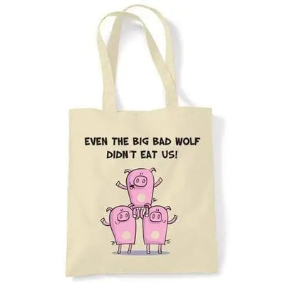 Big Bad Wolf Vegetarian Shoulder Bag Cream