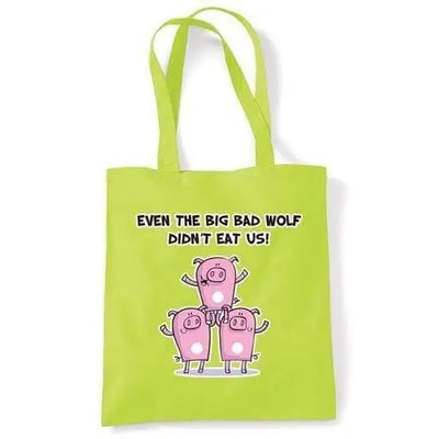 Big Bad Wolf Vegetarian Shoulder Bag Lime Green