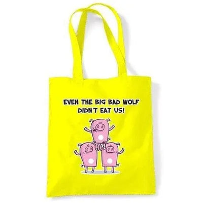 Big Bad Wolf Vegetarian Shoulder Bag Yellow