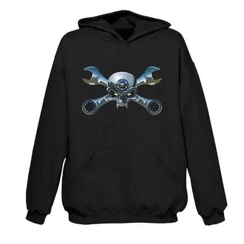 Biker Jolly Roger Hoodie