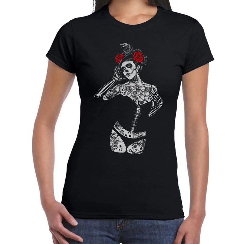 Black Crow Sugar Skull Girl Women&