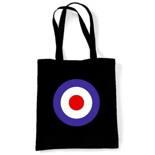 Black Mod Target Shoulder Bag