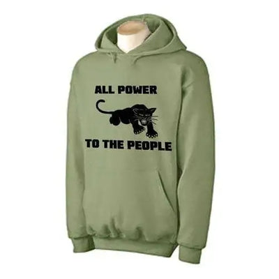 Black Panther Party All Power To The People Hoodie L / Khaki